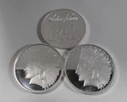 3x 1 oz SilverTowne Silver Rounds .999 Fine Silver