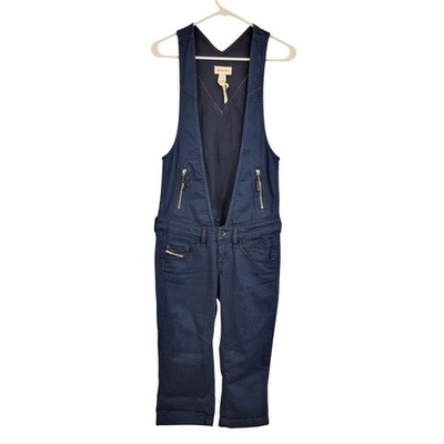 DIESEL Dark Wash Denim Jumpsuit Overalls Women Size S Made in