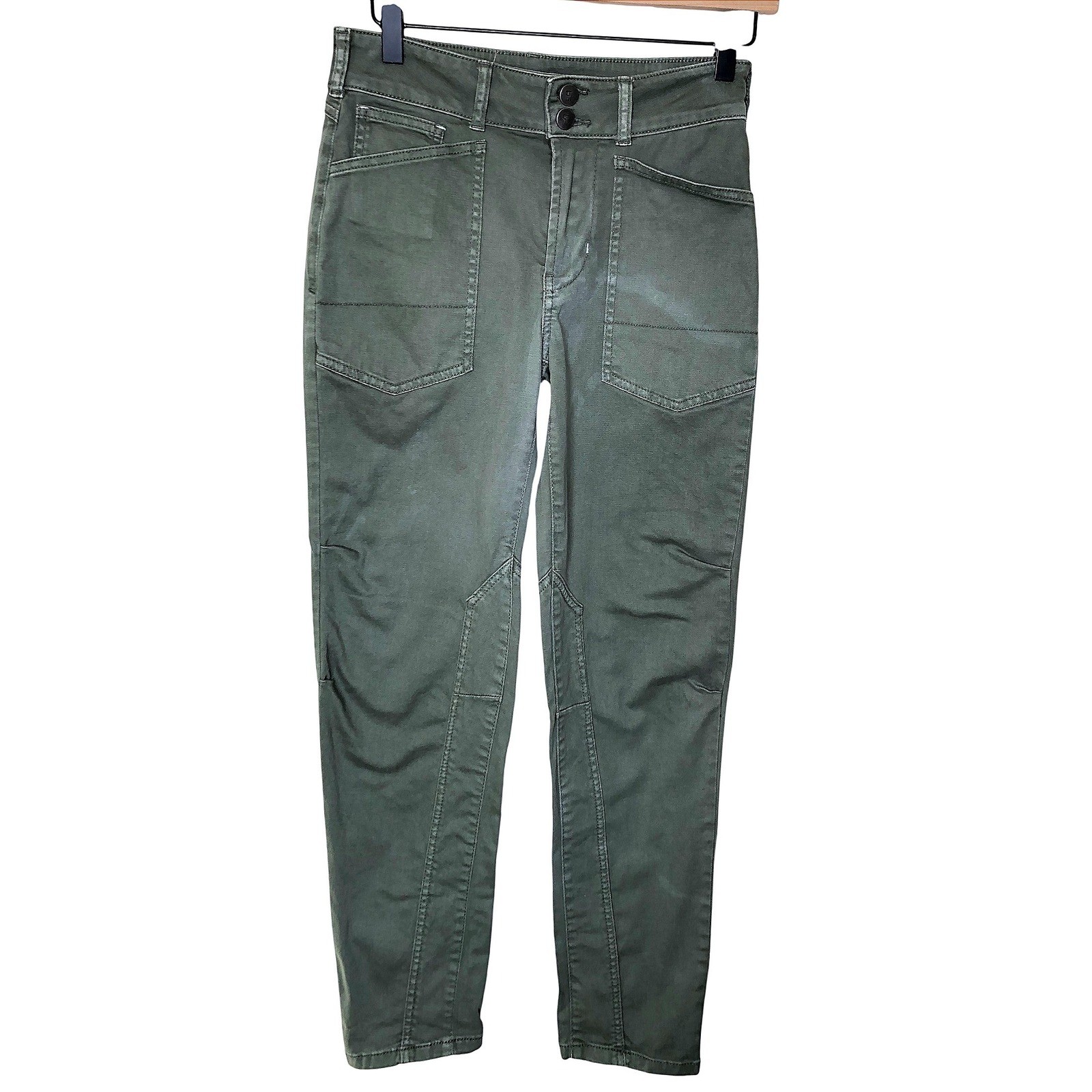 Anthropologie Pilcro The Wandererm Olive Green Women's Cargo Pants Size 23