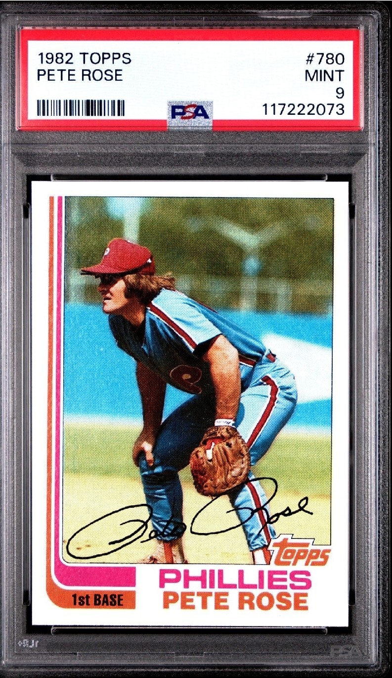 1982 Pete Rose #780 Topps PSA 9 Philadelphia Phillies
