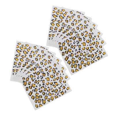 12 Pc Realistische Temporäre Tattoos Wassertransfer-leoparden-tattoo Falsche
