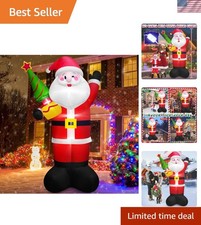 Durable 8 FT Inflatable Santa with Waterproof Design - Ideal for Festive Fun
