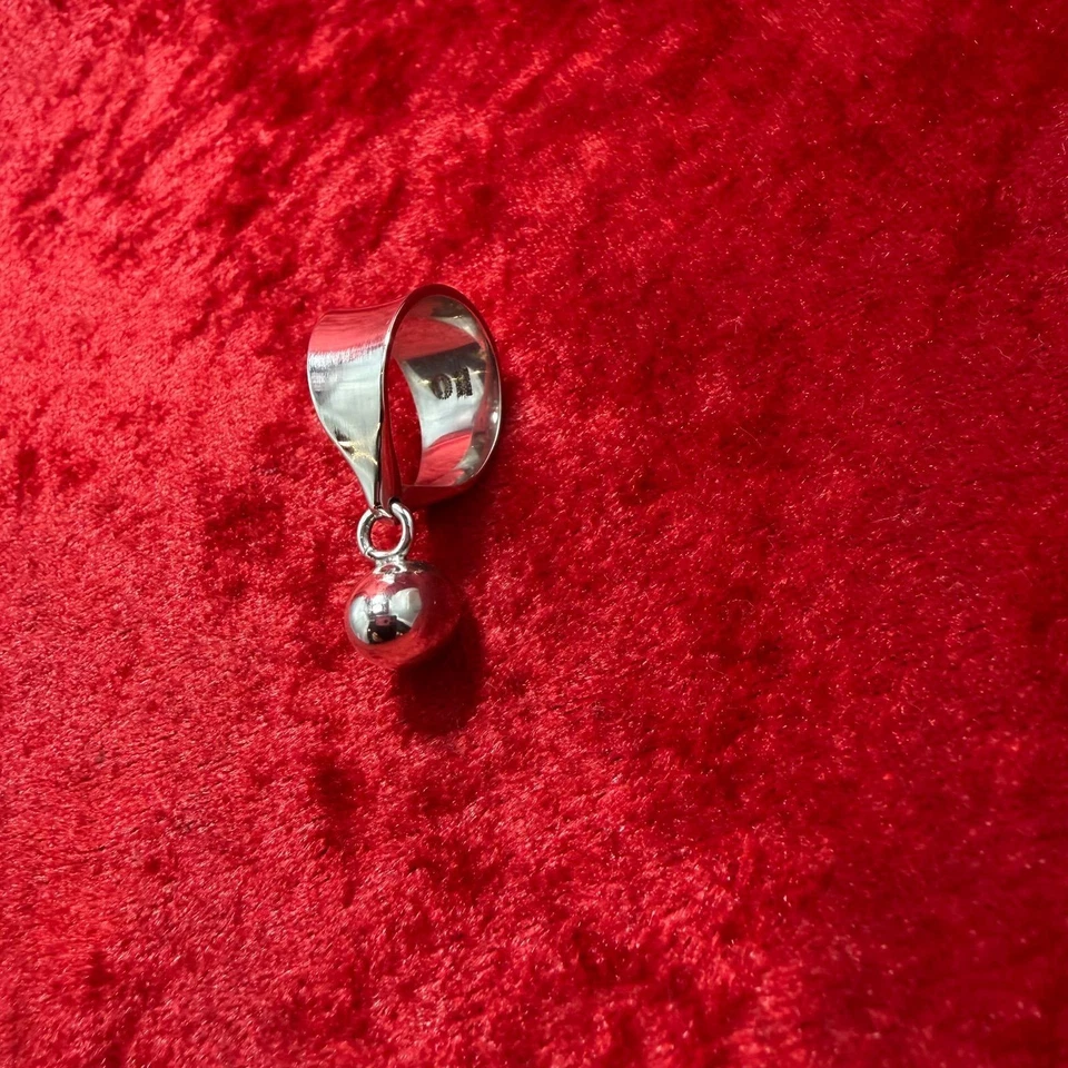 Anillo GEORG JENSEN Vivianna Torun #156 plata esterlina vaina tamaño EE. UU. 6,0 vintage Foto 4 de 4