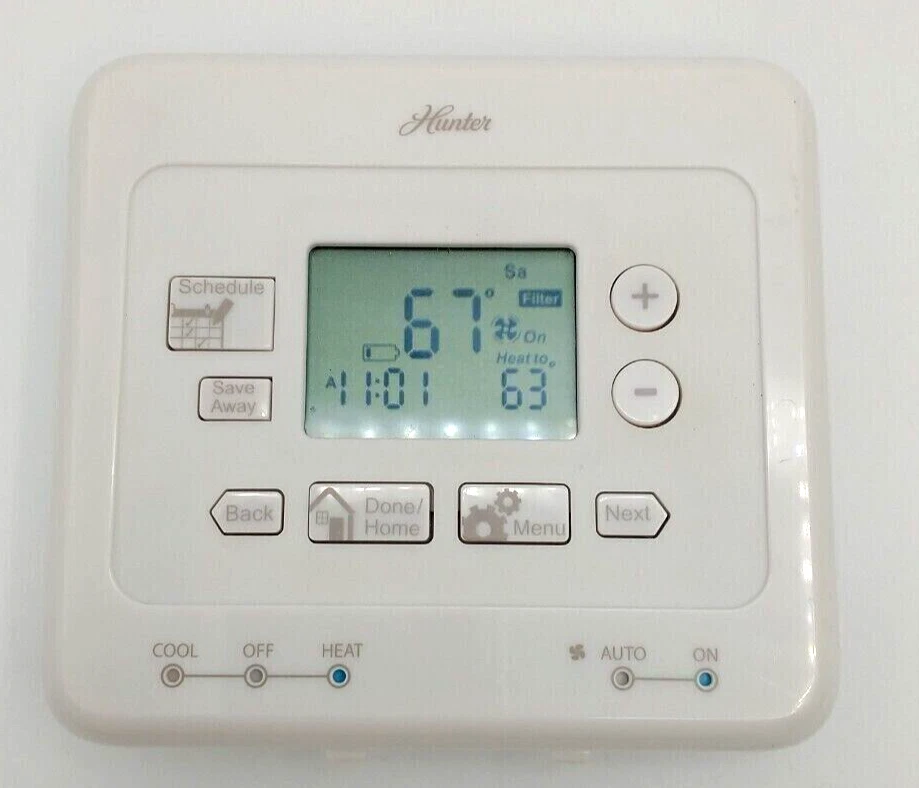 Hunter 44133 Universal 5 2 Programmable Thermostat 5 Minute Installation 7 DAY