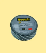 3M Scotch Washi Tape Stripes Geometric Crafting Tape Art Sticker Scrapbook DIY