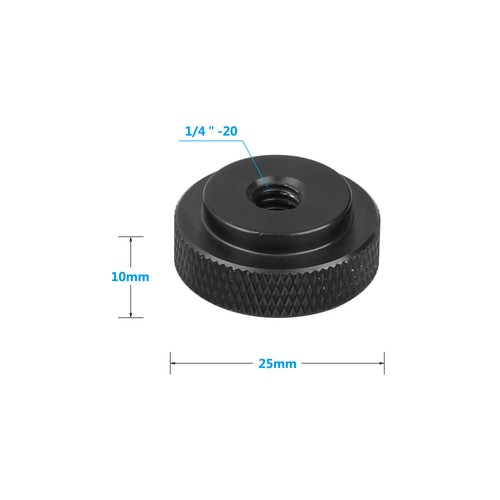 2x CAMVATE Aluminium Alloy 15mm Single Rod Clamp Adapter w/ 1/4"-20 Screw Mount - Picture 3 of 7