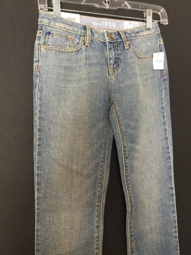 NWT GAP KIDS GIRLS LIGHT WASH SKINNY JEANS SIZE 10 L27 ADJUSTABLE WAIST - Picture 3 of 12