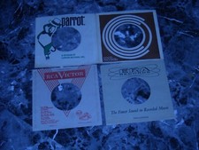 45RPM COMPANY SLEEVES. LOT OF 15 EXCELLENT VINTAGE SLEEVES.