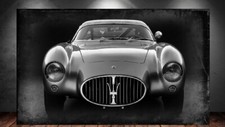 LEINWAND BILD ER XXL POP ART MASERATI BERLINETTA OLDTIMER ABSTRAKT  WAND POSTER 