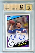 2012 Topps 1984 Autographs Andrew Luck 87/100 RC On Card Auto BGS 9.5 10 POP 2