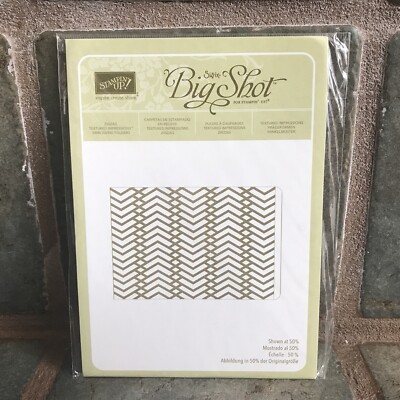 ZIGZAG Textured Impressions EMBOSSING FOLDER New Stampin Up Retired | eBay