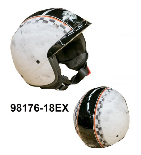 98176-18EX Casco aperto jet vintage omologato Harley Davidson Thunder tribe  | eBay