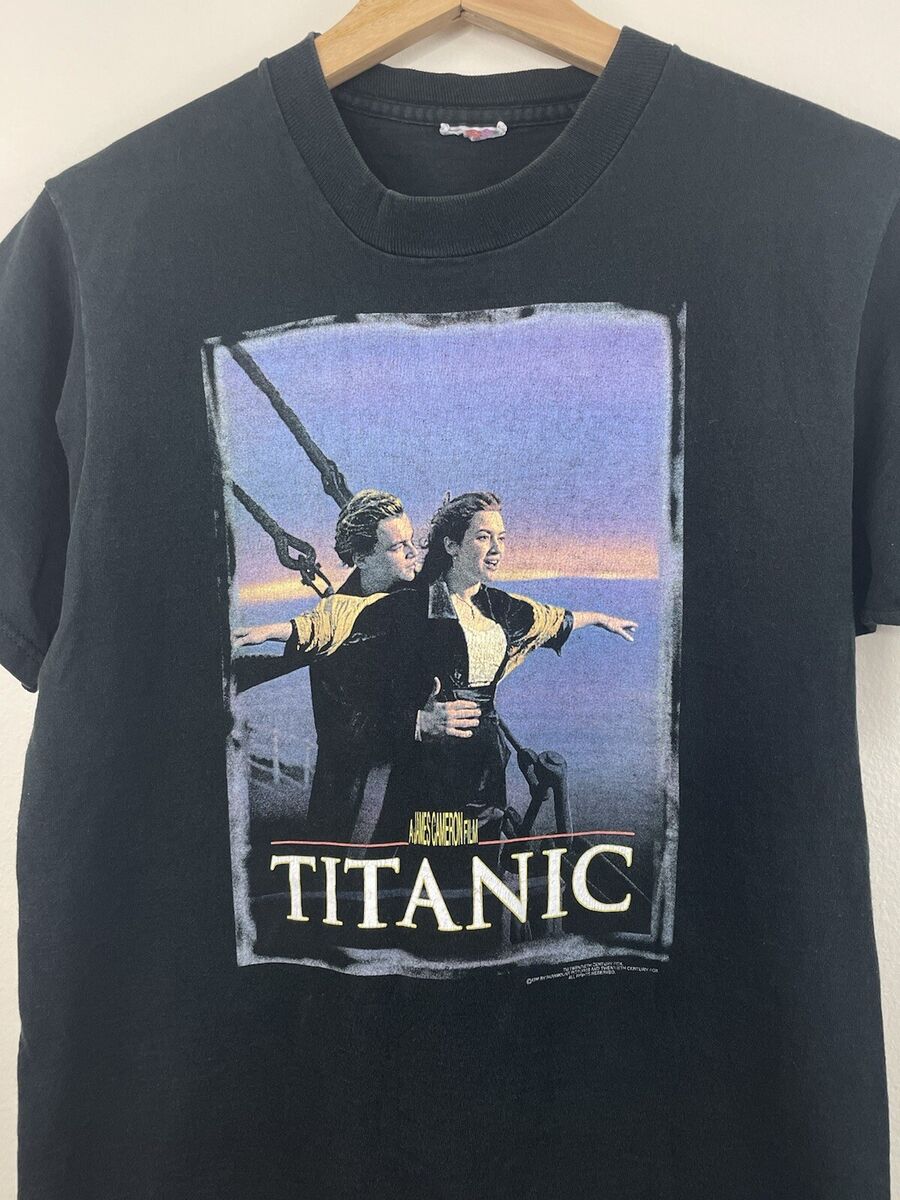 Titanic Vintage 1998 Movie Promo Shirt Leo DiCaprio Mens Small