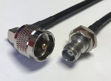 UHF Male Angle PL-259 239 to TNC Female RG58 Coax Pick Length USA Fast Ship