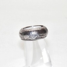 1942 Walking Liberty Sterling Silver 925 Half Dollar Coin Ring Size 5