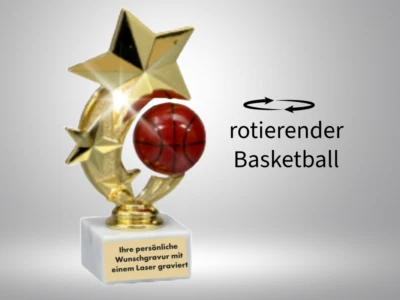 THOST Basketball-Pokal Trophäe Award mit Wunschgravur Meisterschaft Turnier Geschenk