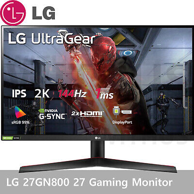 LG 27GN800 27 Inch UltraGear Gaming Monitor QHD IPS 1ms 144Hz HDR G-Sync |  eBay