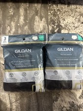 Gildan Men's Cotton Mid Rise Briefs Multi Color 3 Pack Size XL Lot Of 2 6 pairs