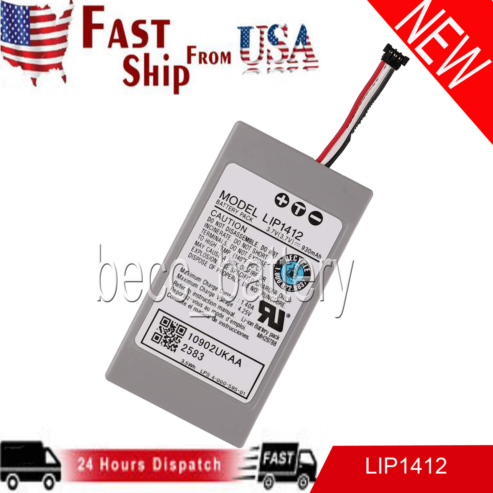 LIP1412 New Battery For SONY PSP GO PSPN100 PSPNA1006 PSPN1004