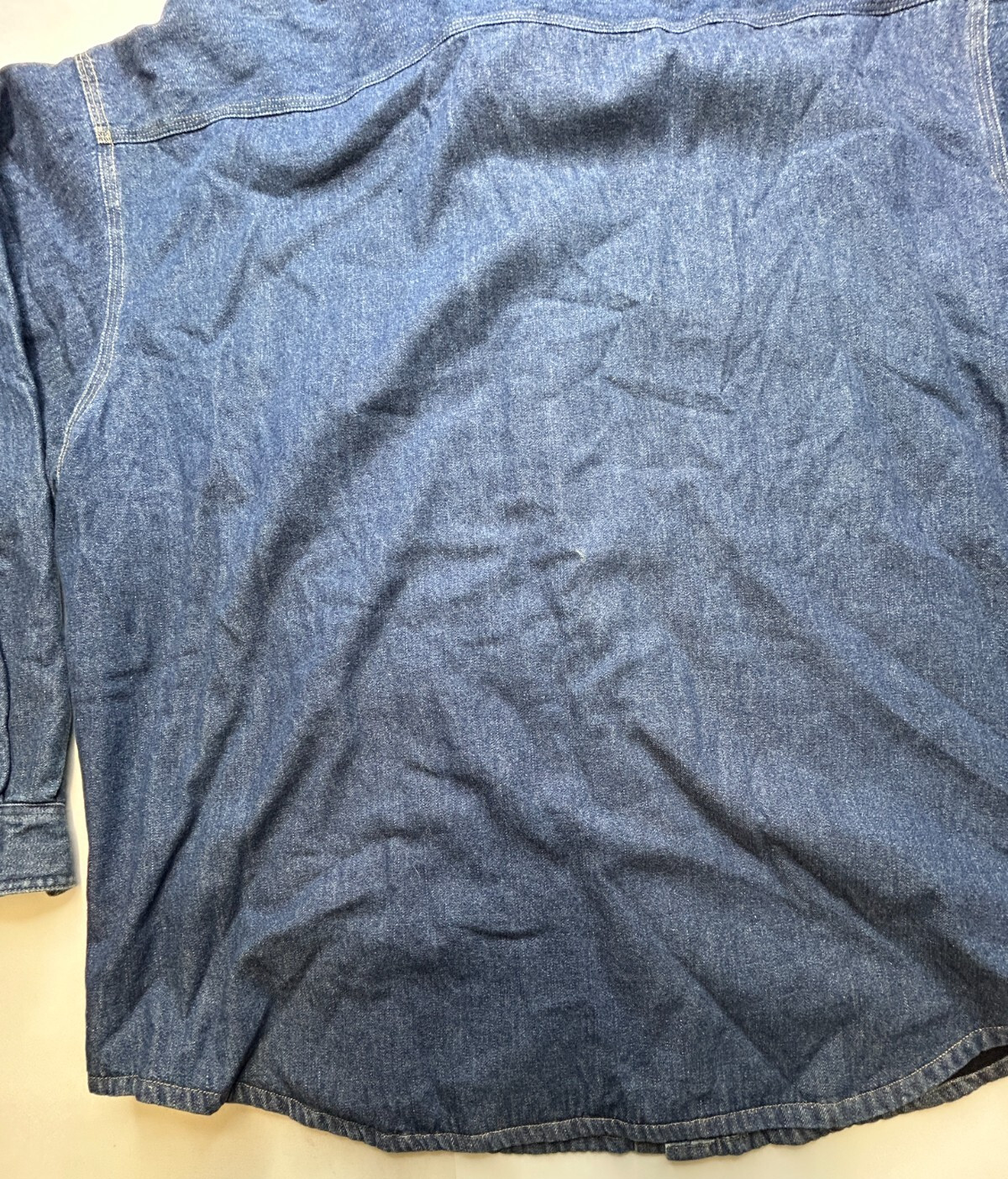 NWT Carhartt Denim Shirt JAC Fleece Lined Size X Large Regular 100% Cotton NWT