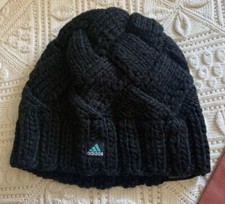 Adidas Climawarm Black Outdoor Cable Knit Beanie Hat Unisex