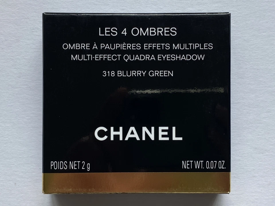 CHANEL LES 4 OMBRES 318 BLURRY GREEN MULTI-EFFECT QUADRA EYESHADOW NEW LIMITED - Image 2 of 4