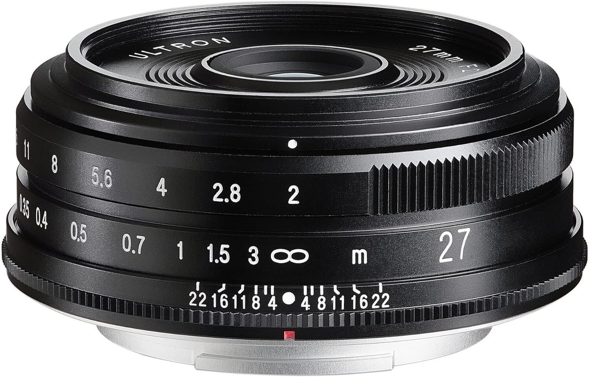 【美品・箱保証付】Voigtlander ULTRON 27mm F2Xマウント Voigtlander ULTRON 27mm F2 Standard Lens Black FUJIFILM X-Mount BK