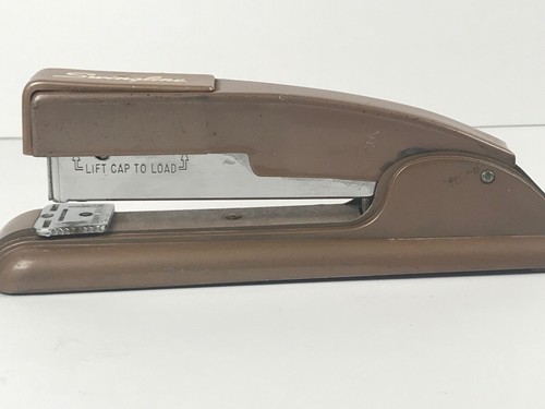 Vintage Swingline stapler Brown heavy duty office Works well - Picture 3 of 9