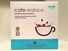 Atomy 50 Sticks Cafe Arabica Instant Coffee Mix Arabica Coffee & Natural Casein