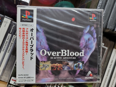 OverBlood (1996, Riverhillsoft) New Factory Sealed Japan Playstation 2 Import