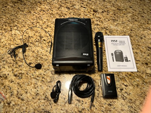 Pyle Pro Audio PWMA200 Rechargeable Pa System W/ Wireless Lavalier & Wired Mic.. - 第 3/8 張圖片