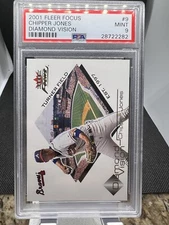 2001 Fleer Focus Diamond Vision #DV9 Chipper Jones PSA 9 Pop 2