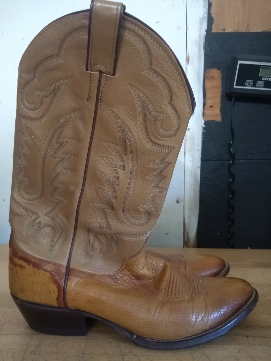 Justin Tan Cowboy Boots Style 8737 Men display picture 1
