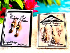 Original Designs Earrings Evening Out + Little Black Dress Collection New 2 Pair