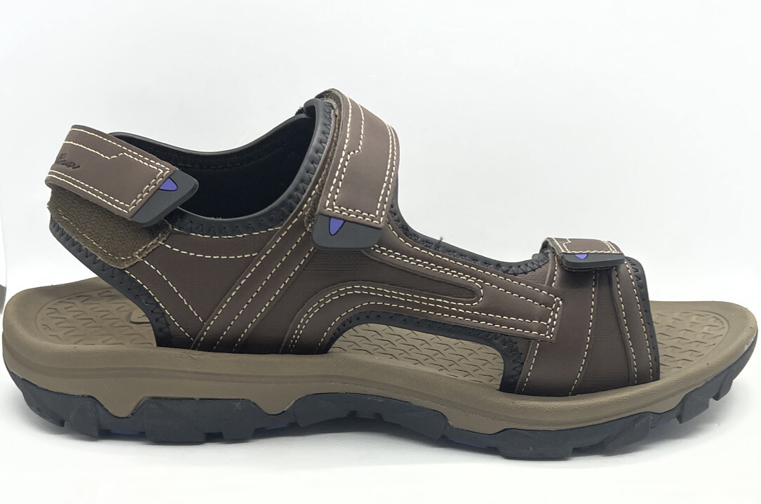 Eddie Bauer Ronnie Adjustable Fit Cushioned Footbed Chestnut Brown Sandals 13 Eddie Bauer Sandals Men main image 3