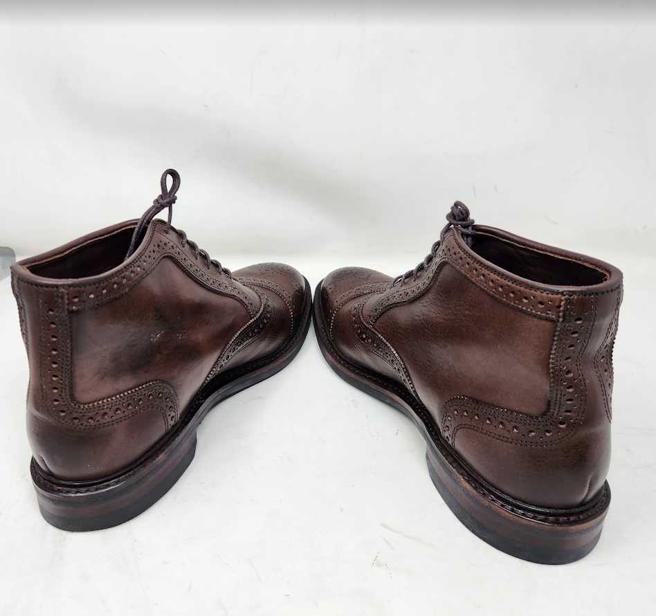 Mens 8.5 EEE Allen Edmonds Hamilton cap toe Brown Tumbled  display picture 3