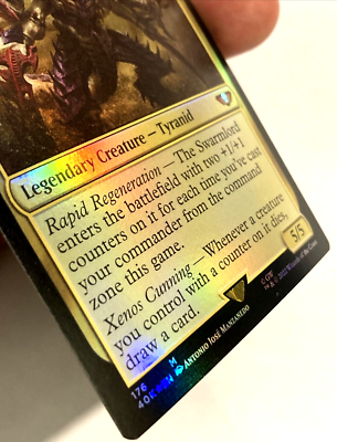 xenos mtg card The Swarmlord (Display Commander) [Warhammer 40,000] creatures other than Zenos yae Galvus and the chosen creature get Zenos Yae Galvus Price |