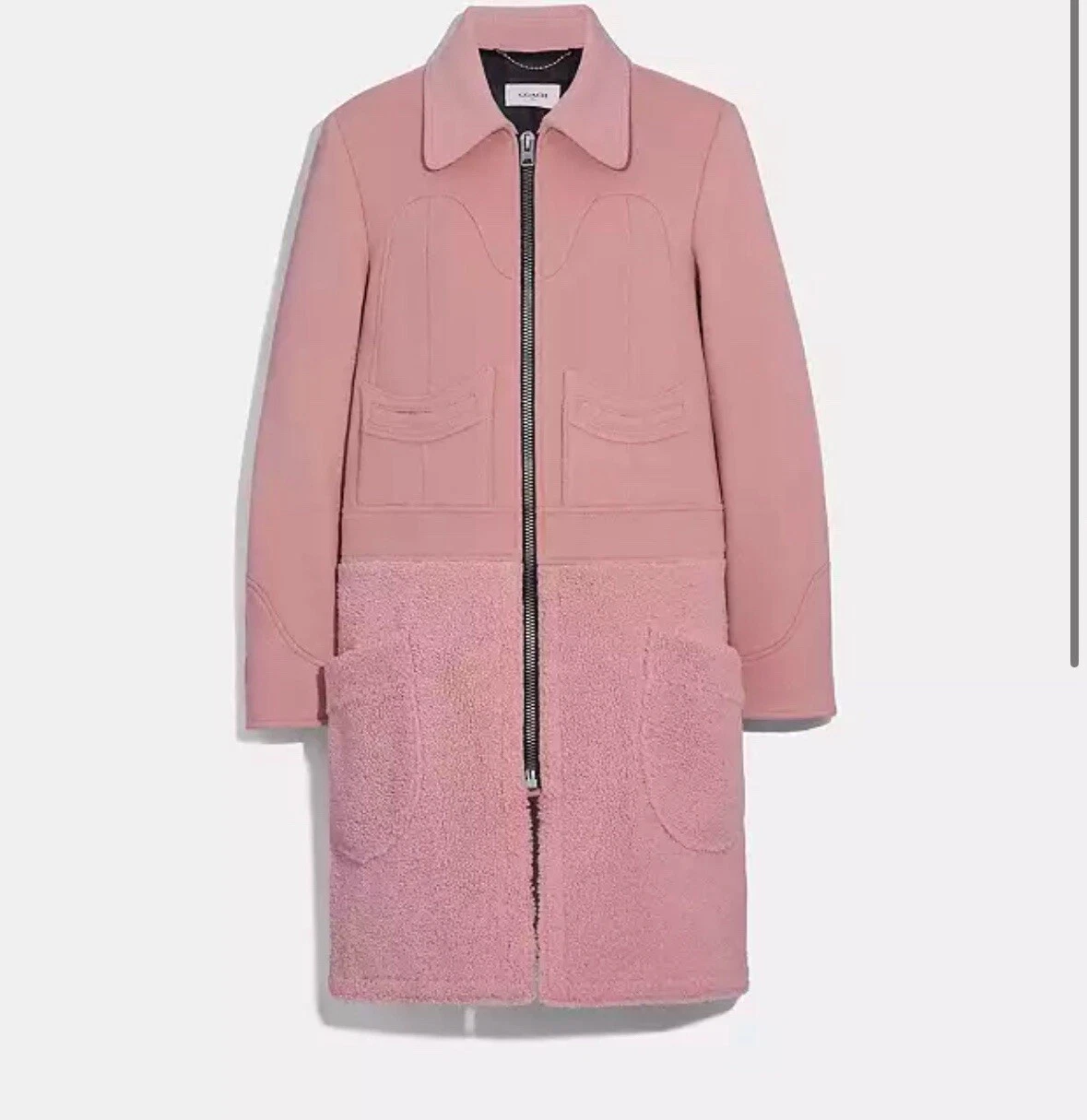 Cappotto Coach Blush Shearling Edizione Limitata