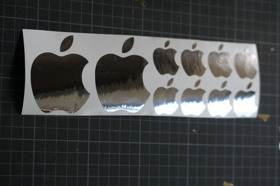 Apple iMac Macintosh OSX Sticker chrom