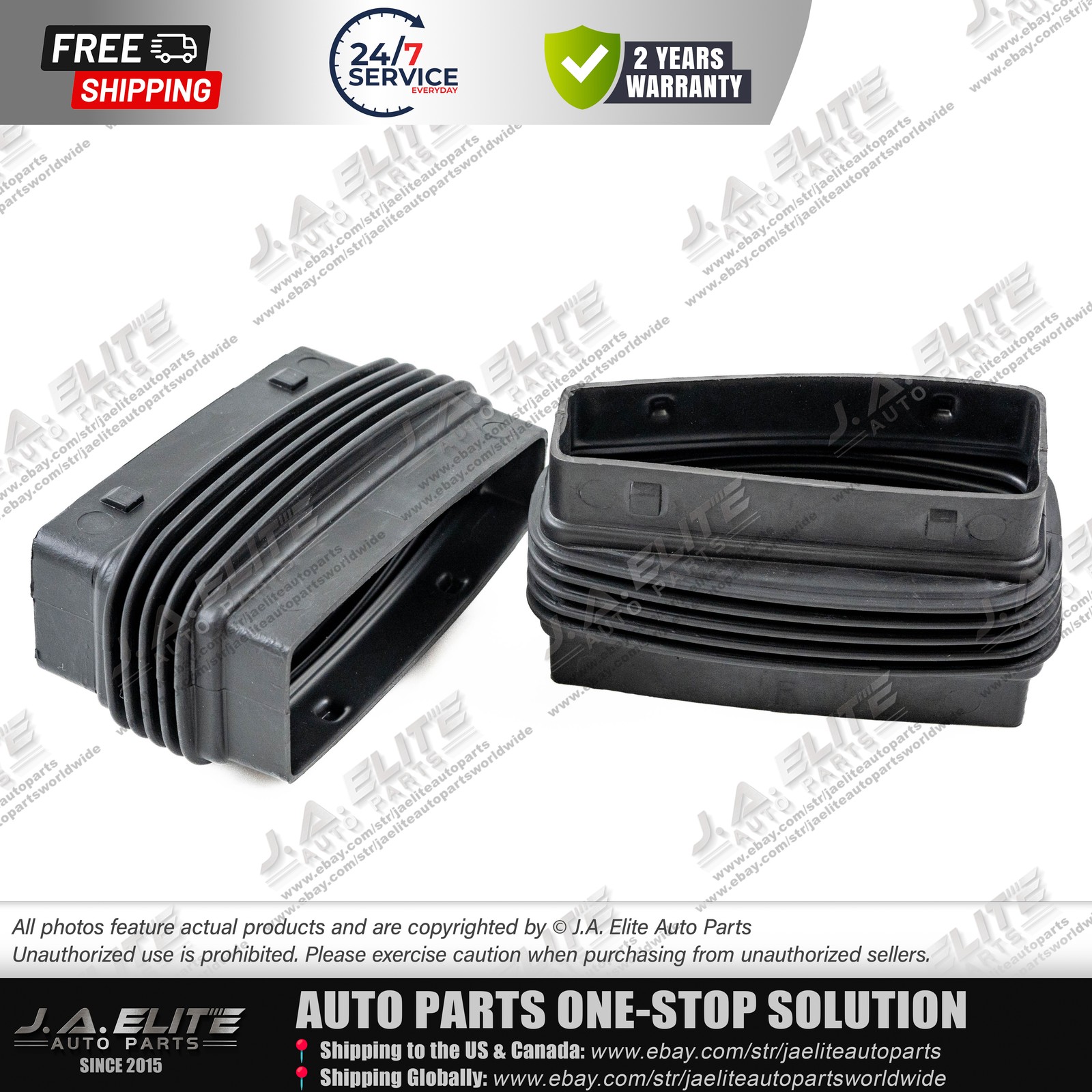 2pcs Upper Left Right Air Intake Sleeve for Maserati Quattroporte Ghibli