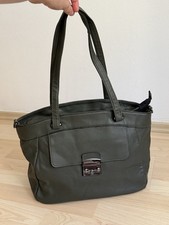 Borsa shopper donna Marina Galanti verde oliva ecopelle business tote bag