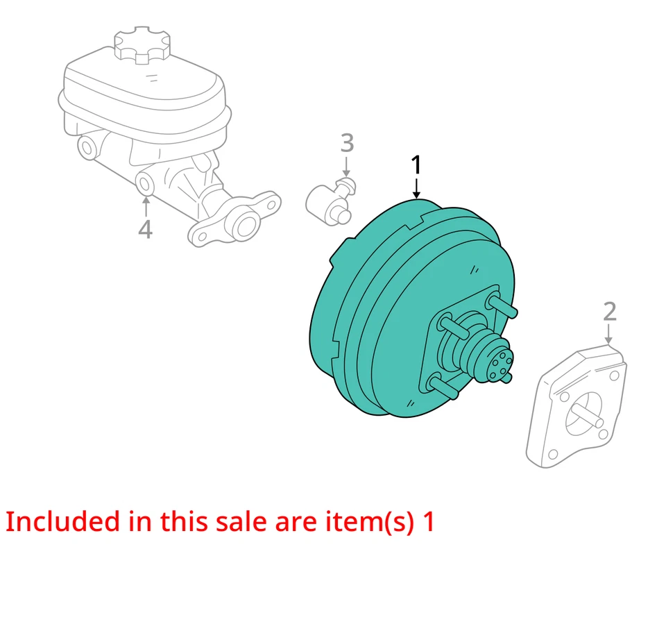 Potenciador de freno compatible con 00-05 Bonneville 1701548 Foto 3 de 4