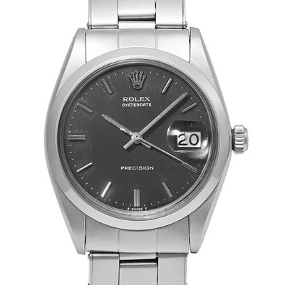 ROLEX Oysterdate 6694 schwarz Gehäusegröße 34 mm x 34 mm gebrauchte Herrenuhr...