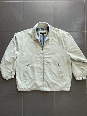 Huski Explorer Jacket Mens Size M Full Zip Collared Beige Cotton/ Poly VGC