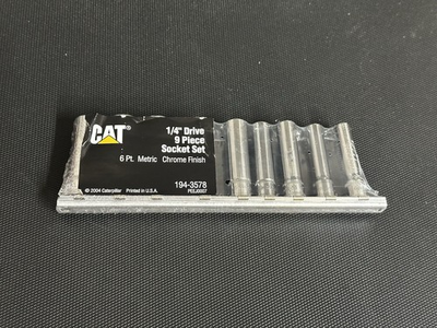#ad CAT Snap On 1 4” Drive Deep Metric Flank Drive 6pt Socket Set 6mm 14mm NEW $109.98