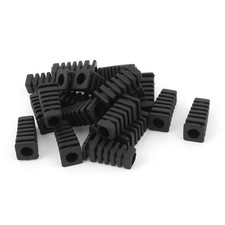 20 pezzi 27x9x7 mm mini cavo di deformazione quadrato in gomma protezione stivali tubo manicotto cavo
