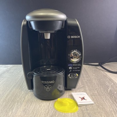 Tassimo by Bosch T65 TAS6515UC/03 Single Serve Coffee Brewer Black Chrome CLEAN