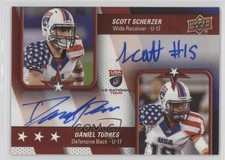 2016 USA Football U17 Dual Autos Scott Scherzer Daniel Torres #DA-ST Auto y0i