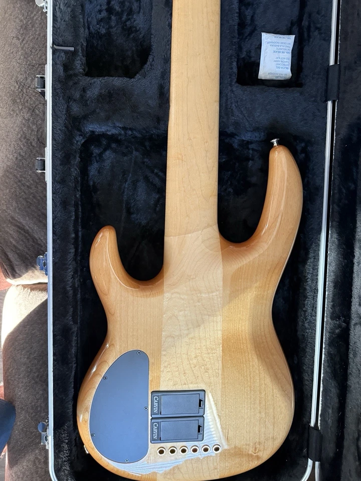 CARVIN BASS LB76P Raro Madera de MAPLE Flama 18v Con Estuche GATOR Bajo Foto 4 de 4
