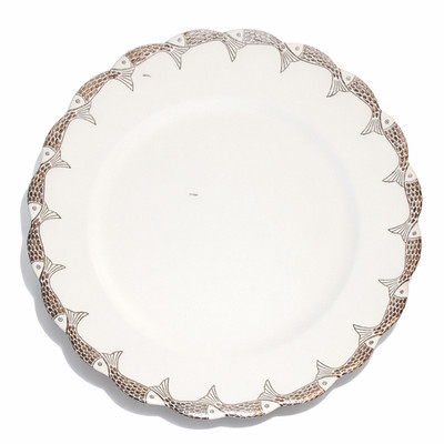EMILIA CASTILLO 13'' Sterling Silver Fish PLATA PURA 1996 White Platter Plate #2